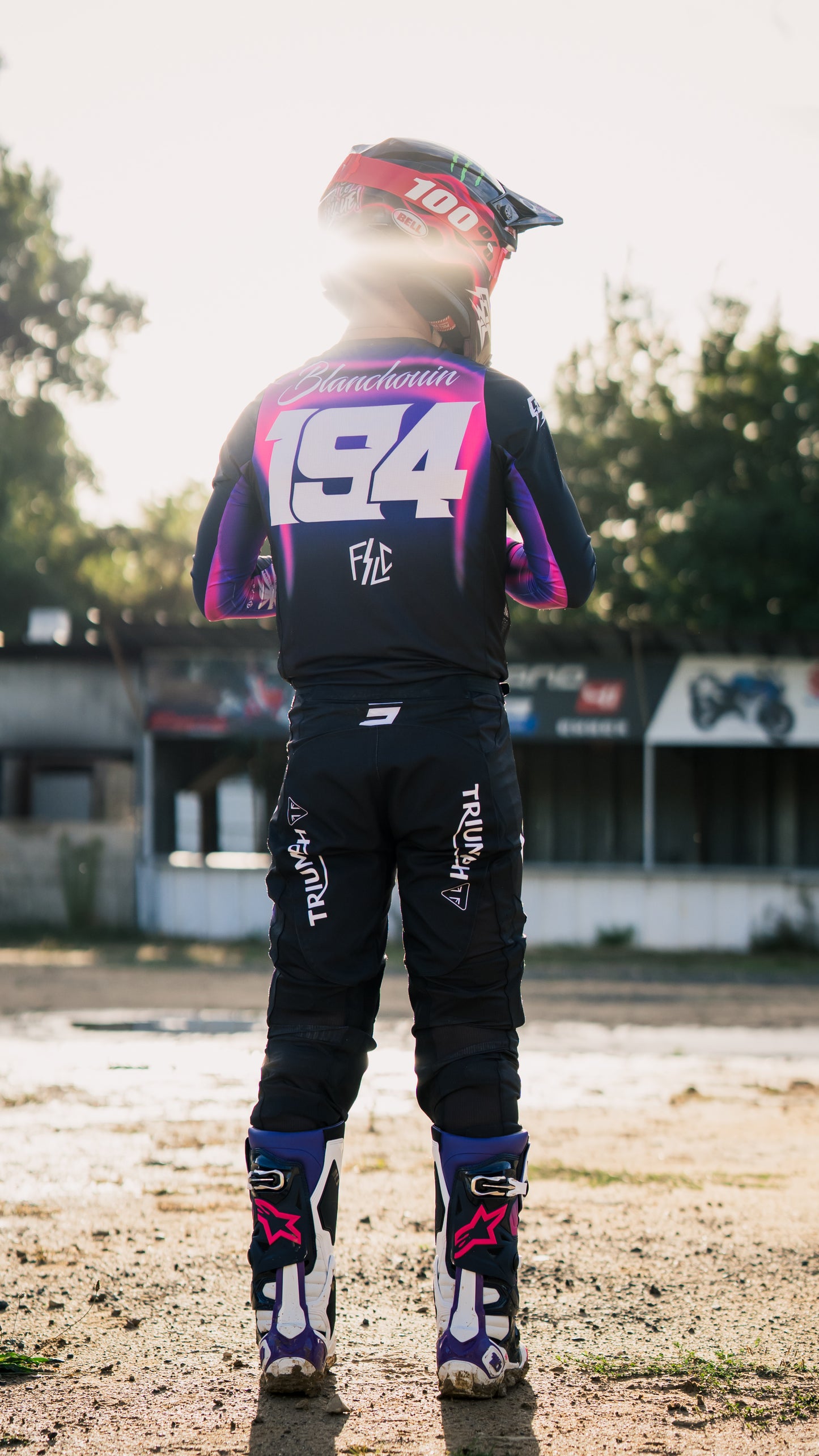Tenue motocross FSLC X SHOT (Sans logos sponsors ni nom/numéro)