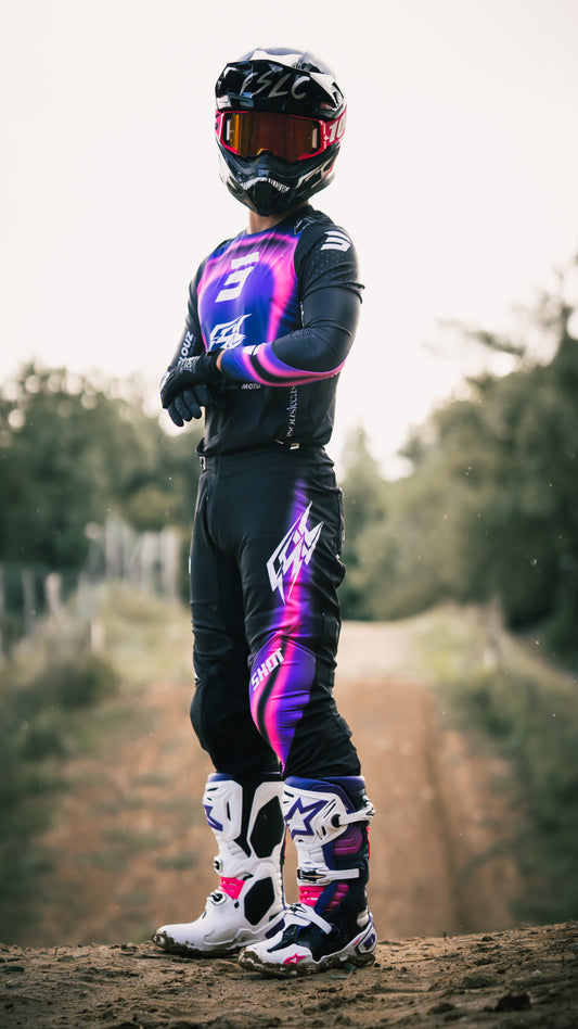 Tenue motocross FSLC X SHOT (Sans logos sponsors ni nom/numéro)