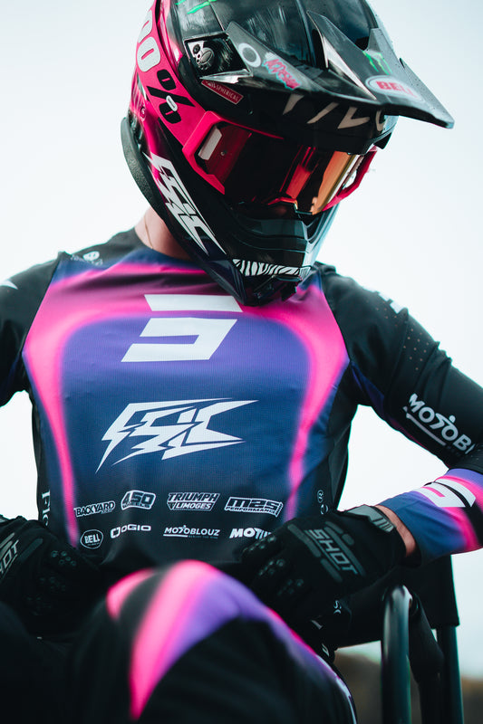 Maillot motocross FSLC X SHOT (Sans logos sponsors ni nom/numéro)